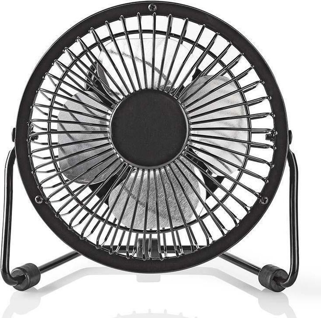 Nedis, ventilateur de table 10 cm en métal, 3 W, rotatif, 1 Image du produit 