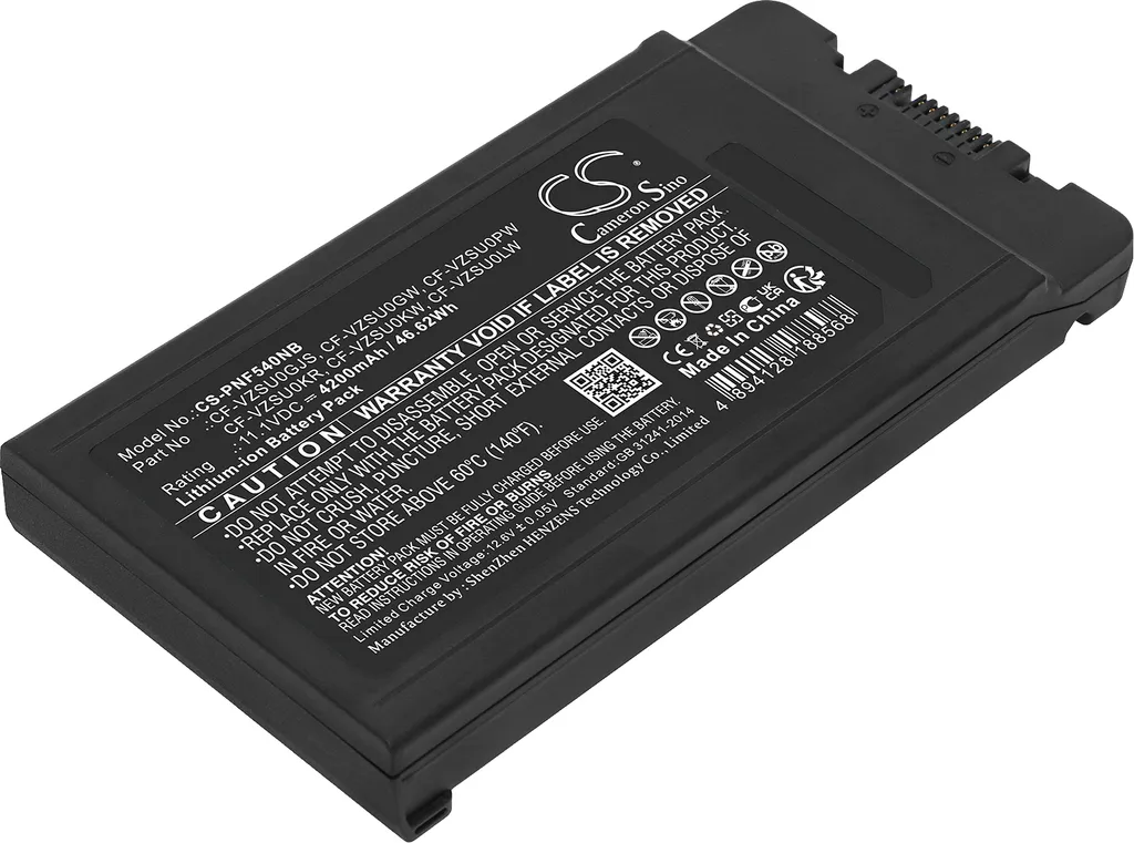 Batterie Techtek pour Panasonic Toughbook CF-54 remplace CF-VZSU0GJS