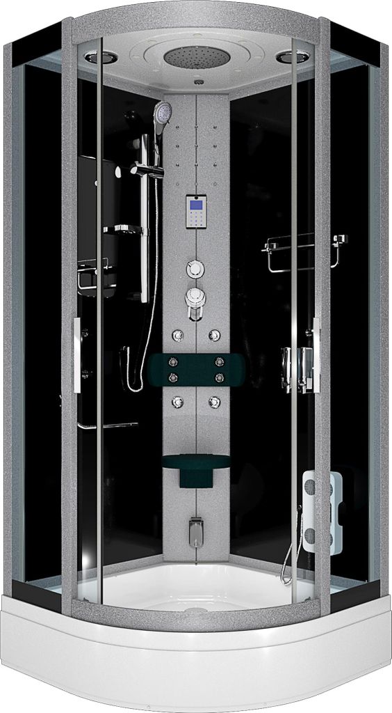 Dampfdusche Duschtempel Sauna Dusche Duschkabine D46-63T2 100x100 cm