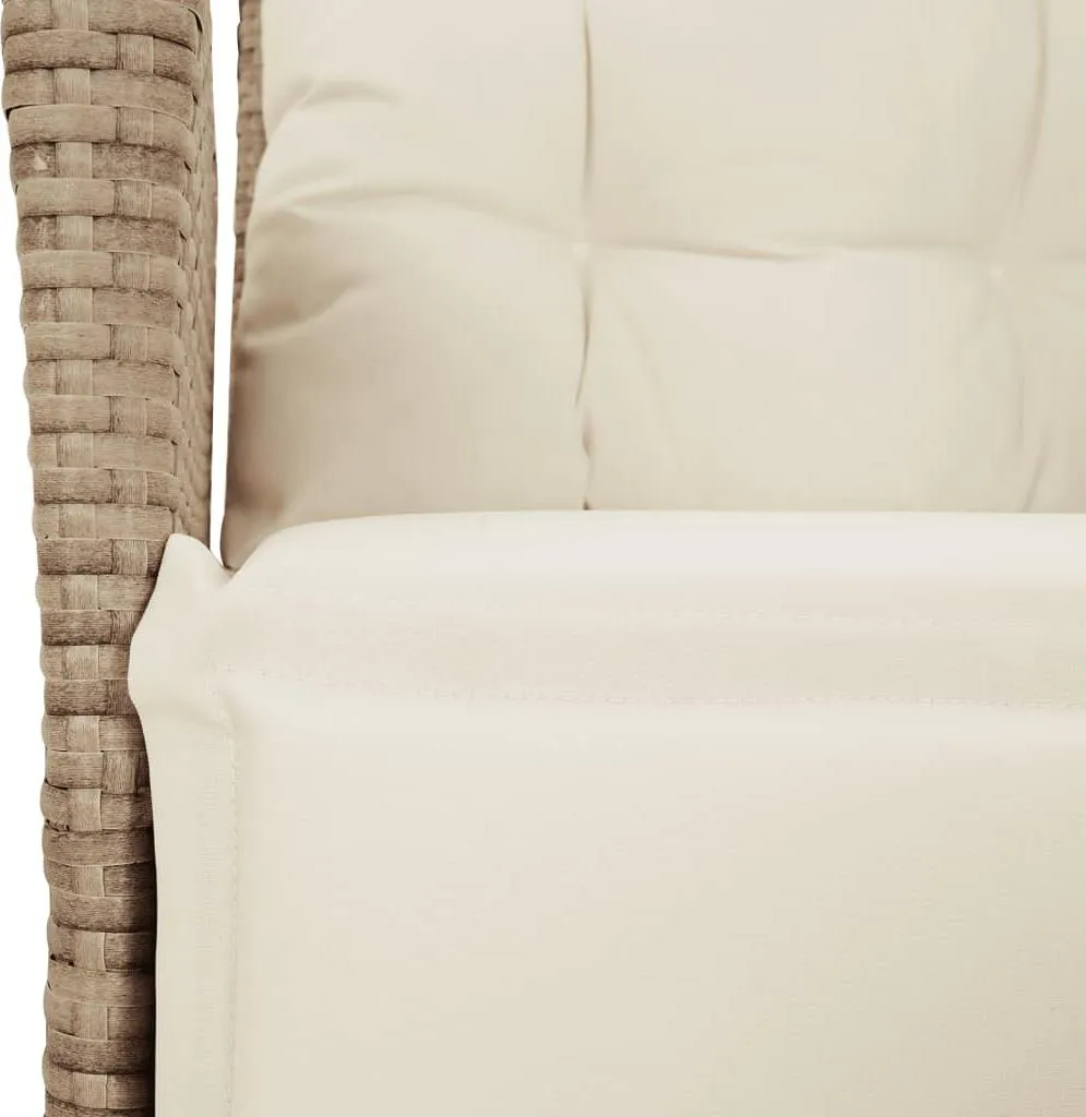 vidaXL Poltrona Giardino Poly Rattan Beige - Analisi Comfort e Durata - 8