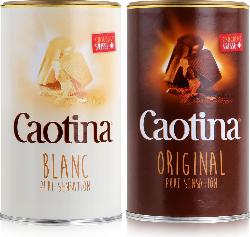 Caotina Blanc 500g & Original 500g Trinkschokolade - Produktbild 