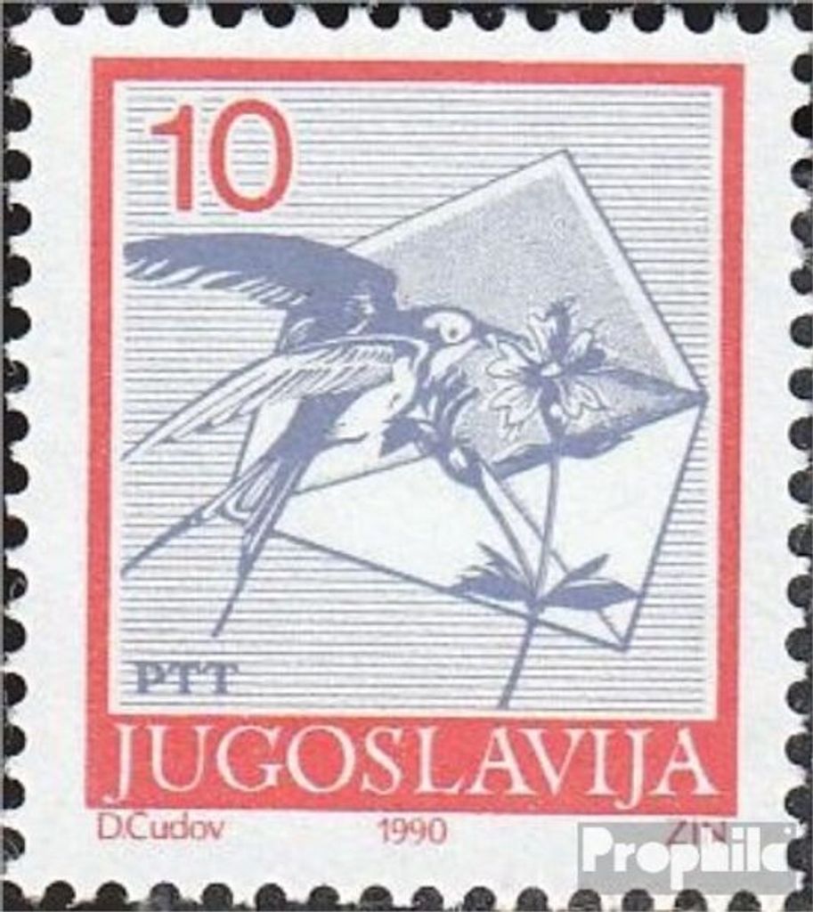 Briefmarken Jugoslawien 1990 Mi 2429C (kompl.Ausg.) postfrisch Freimarke