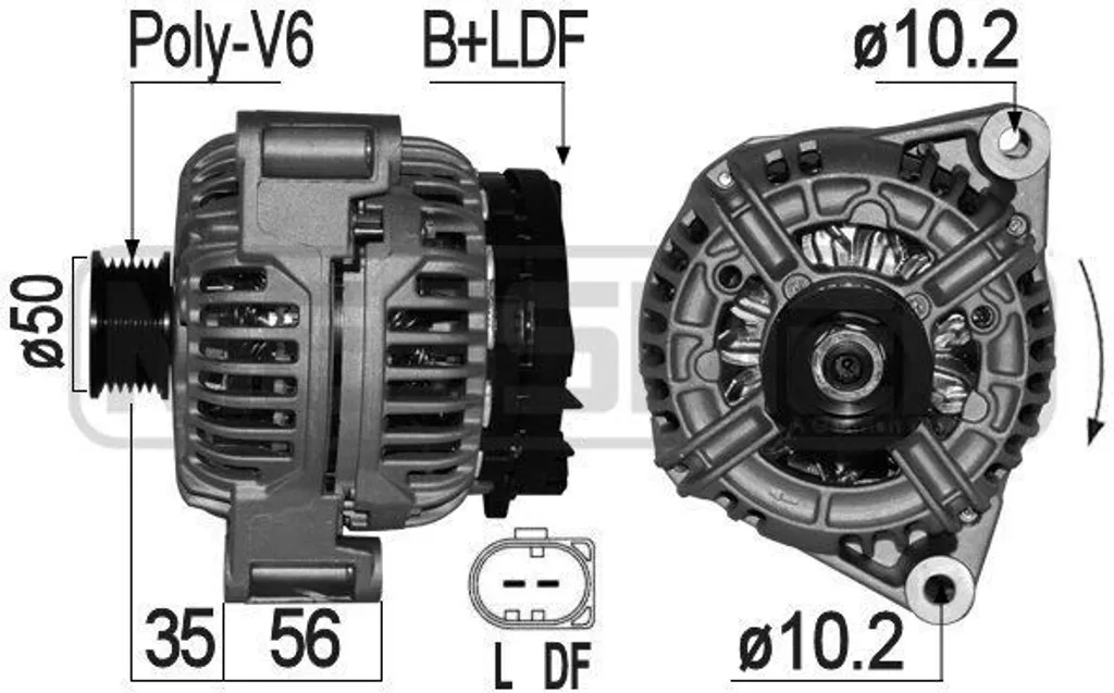 Alternateur haute performance pour Chrysler Crossfire et Mercedes Classe M