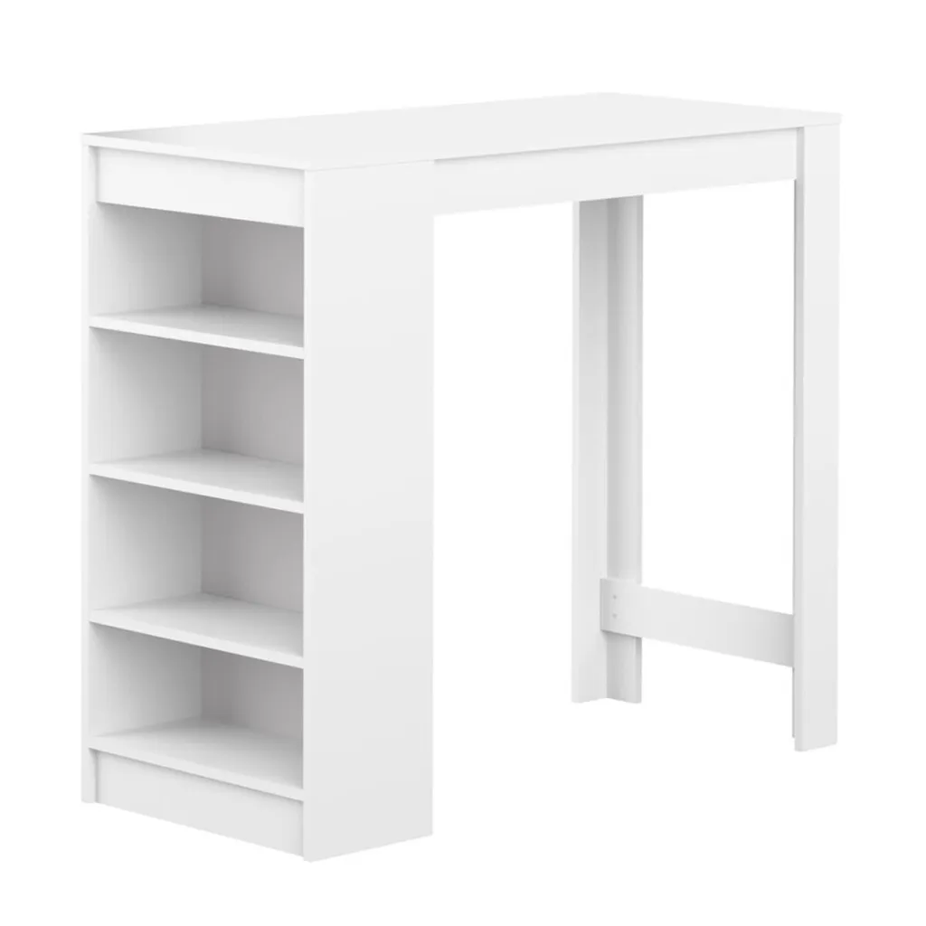 Table haute de bar Vega 115 cm stable pour petite cuisine