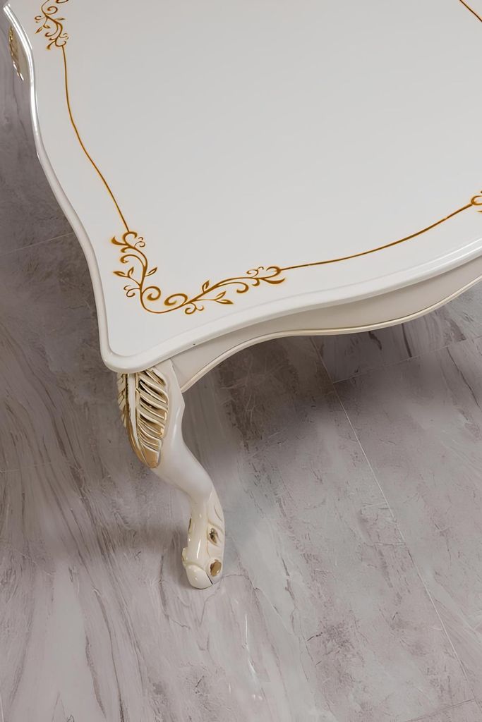Couchtisch Klassische Beistelltisch Luxus Wohnzimmer Design Tisch Möbel Holz Neu
