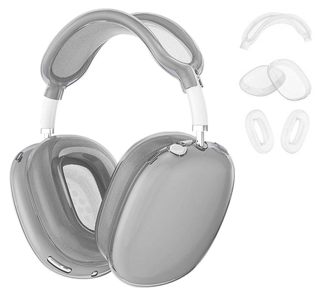 TPU Headset Cover Schutzcase für Apple AirPods Max / Max 2 Schwarz 3 in 1