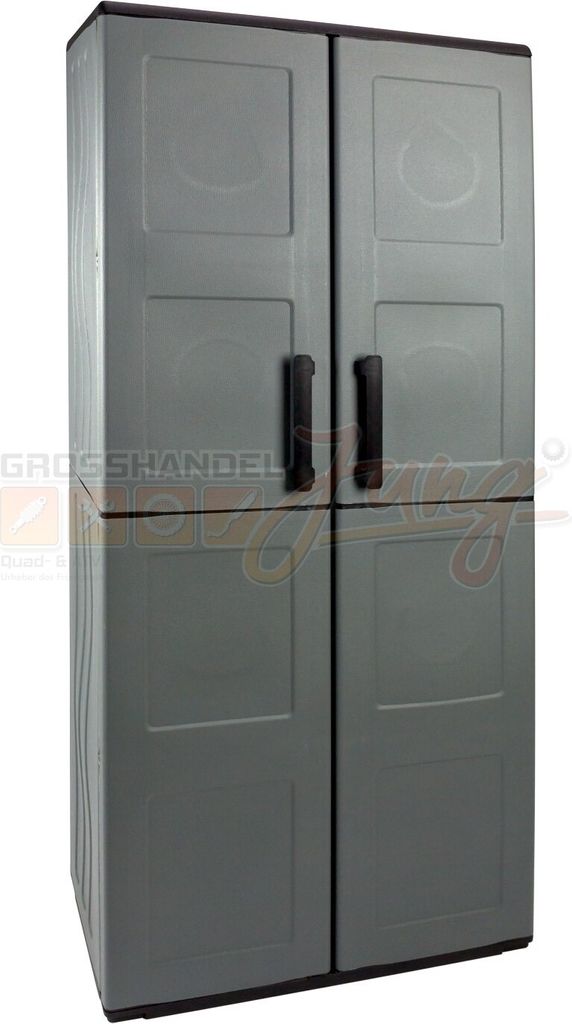 Art Plast F71TP, Grau, Kunststoff, Polypropylen (PP), 4 Regale, 2 Tür(en), 680 mm, 370 mm