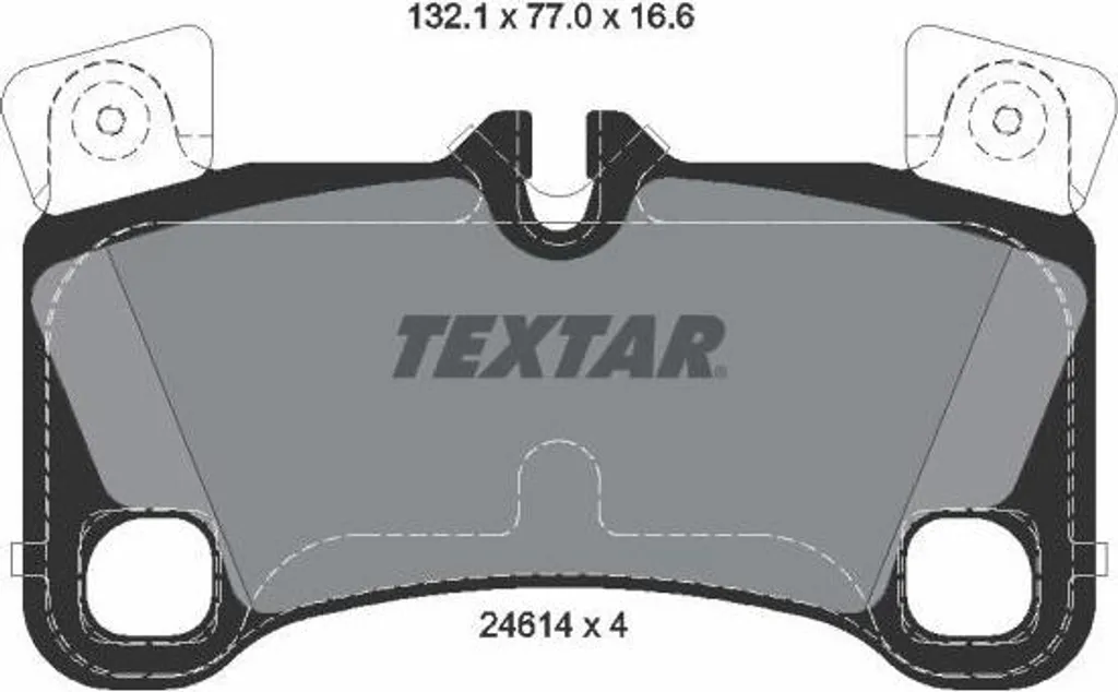 Plaquettes Textar 2461401 haute performance compatible OE 7L0698451C