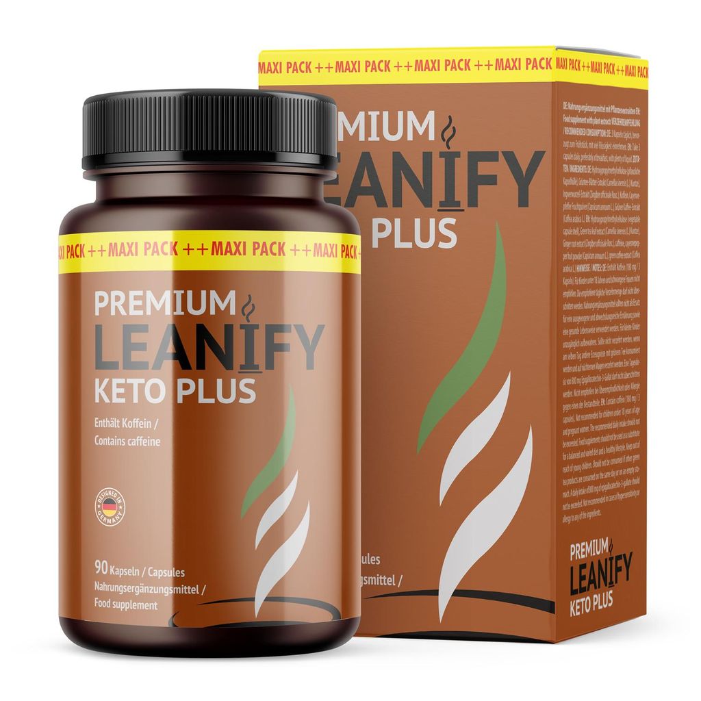 Premium Leanify Keto Plus Kapseln | Für Ihren Lifestyle | Schnelle Einnahme | 90 Kapseln