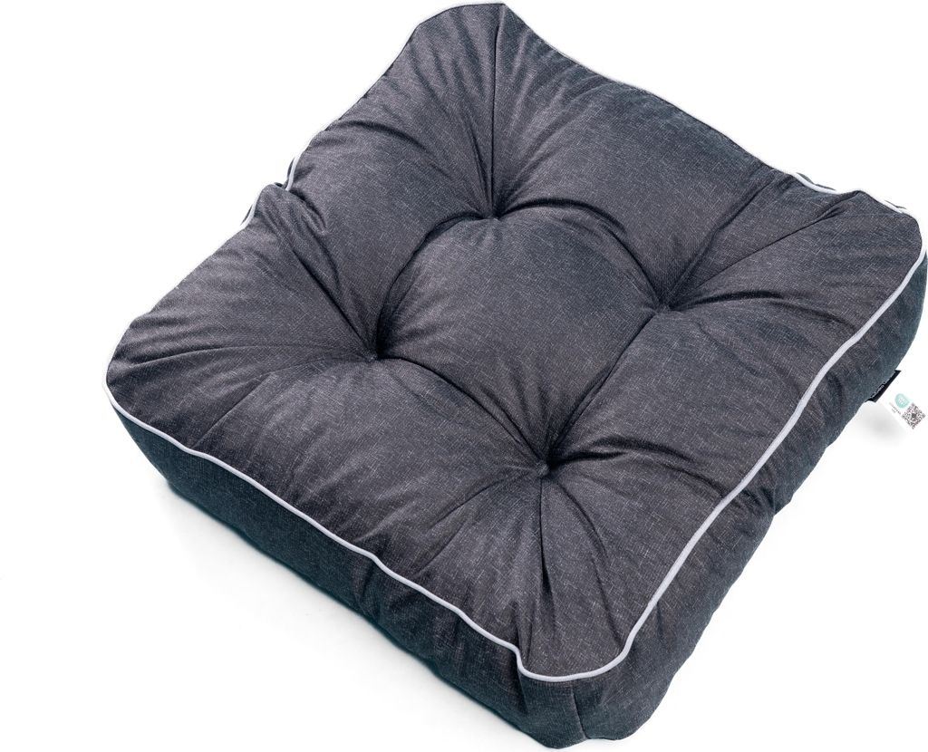 TexDeko 1er Pack Loungekissen Gartenpolster für Rattanmöbel UV-Schutz & Wasserabweisend 60x80x12 cm (Schwarz)