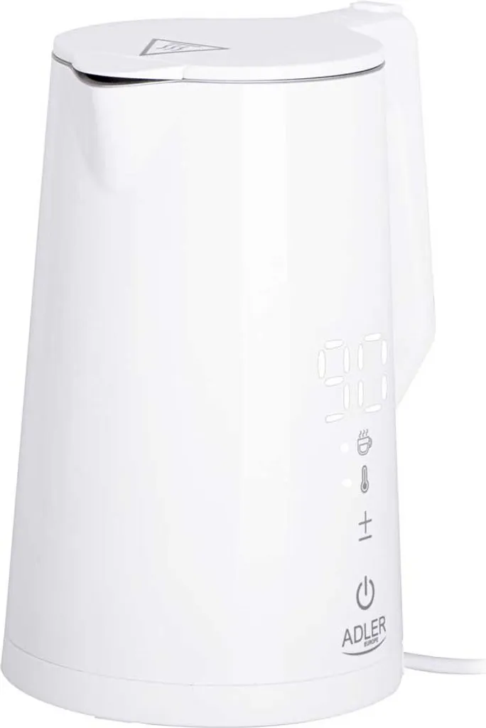 Adler AD 1345w Bollitore Elettrico 1.7L Acciaio Inox 2200W Bianco