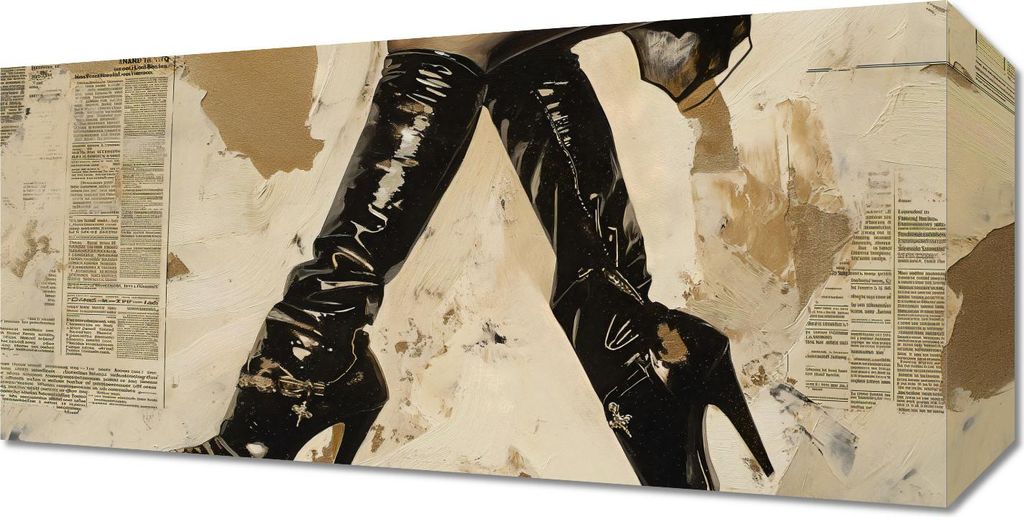 Bild 40x20cm Durch die Stadt gehen