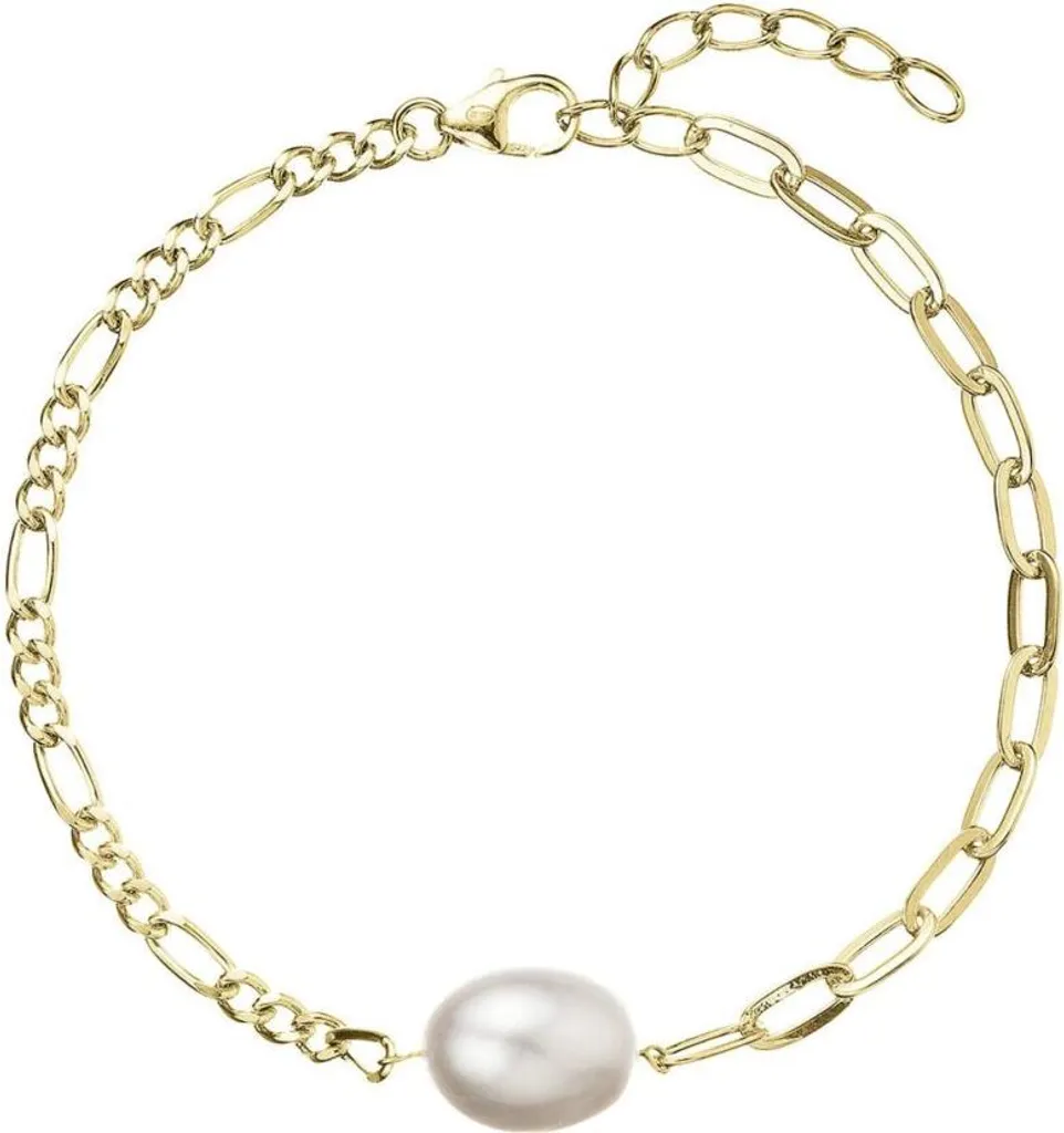 Bracelet plaqué or avec perle véritable 23026.1 - Bijou élégant femme