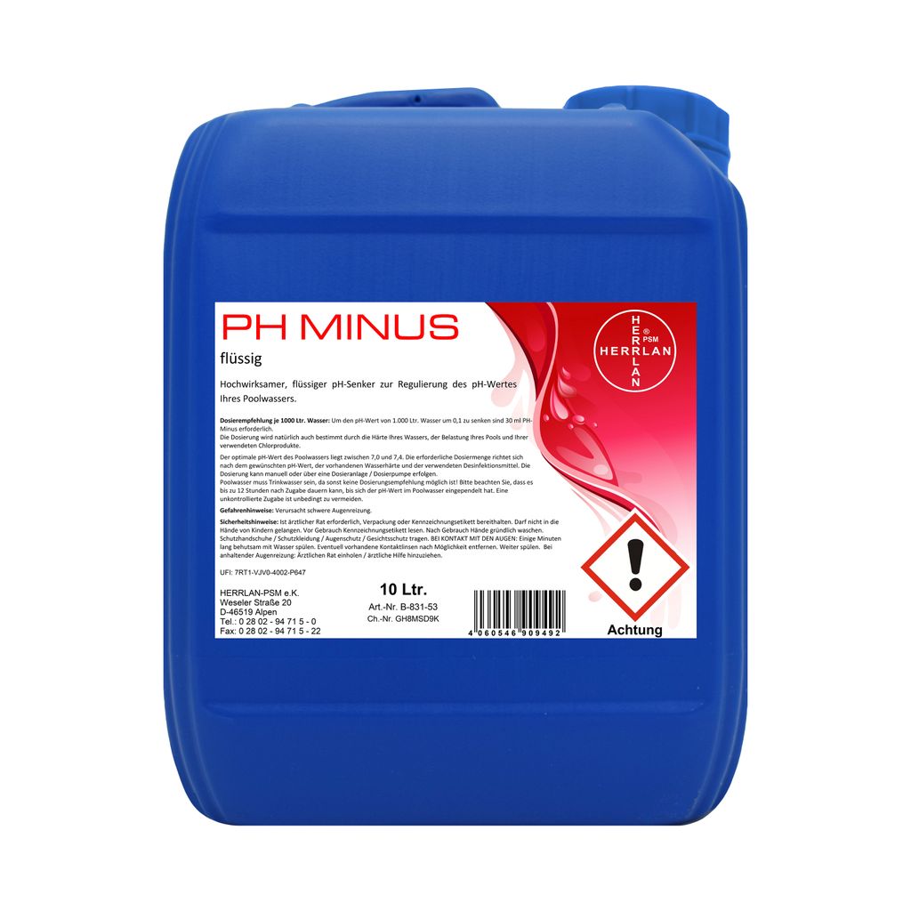 PH MINUS 10 Liter / 11 kg flüssiger pHSenker Kaufland.de