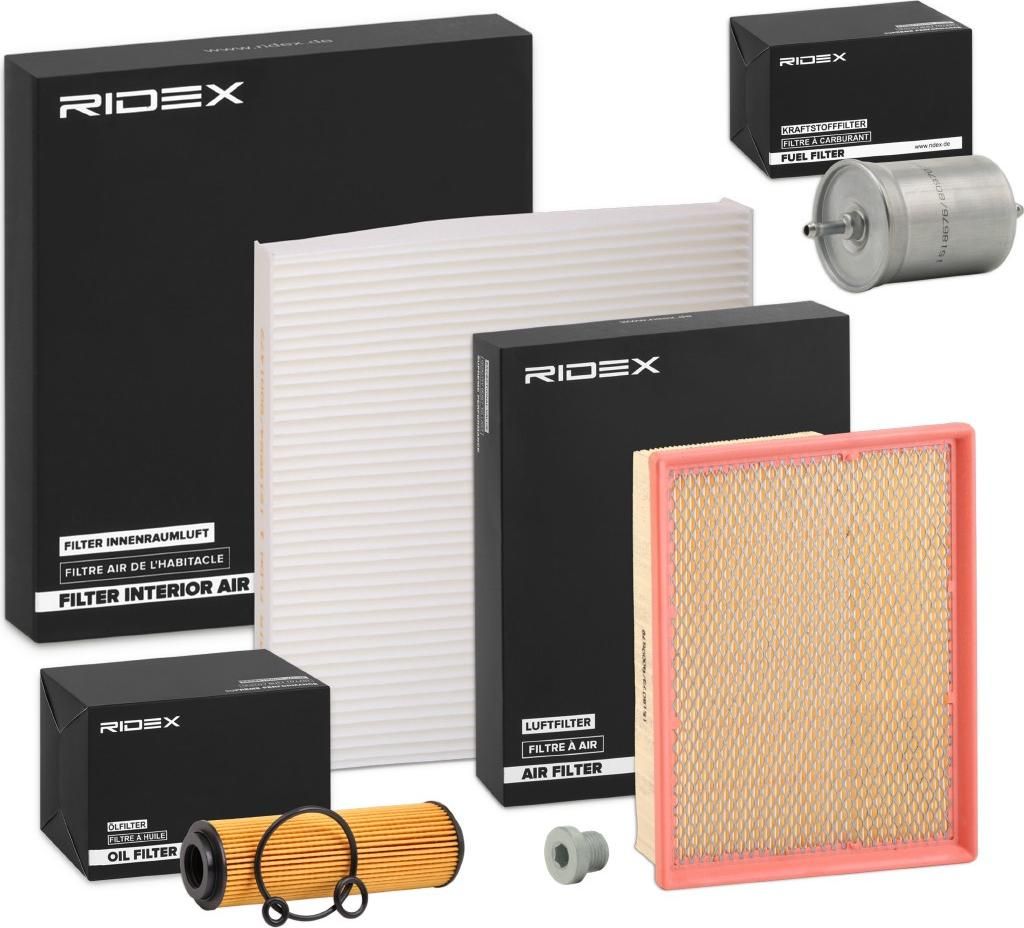 RIDEX Filterset Inspektionspaket Filtersatz passend für MERCEDES-BENZ C-Klasse Limousine (W202) CLK (C208) CLK Cabriolet (A208) C-Klasse T-modell