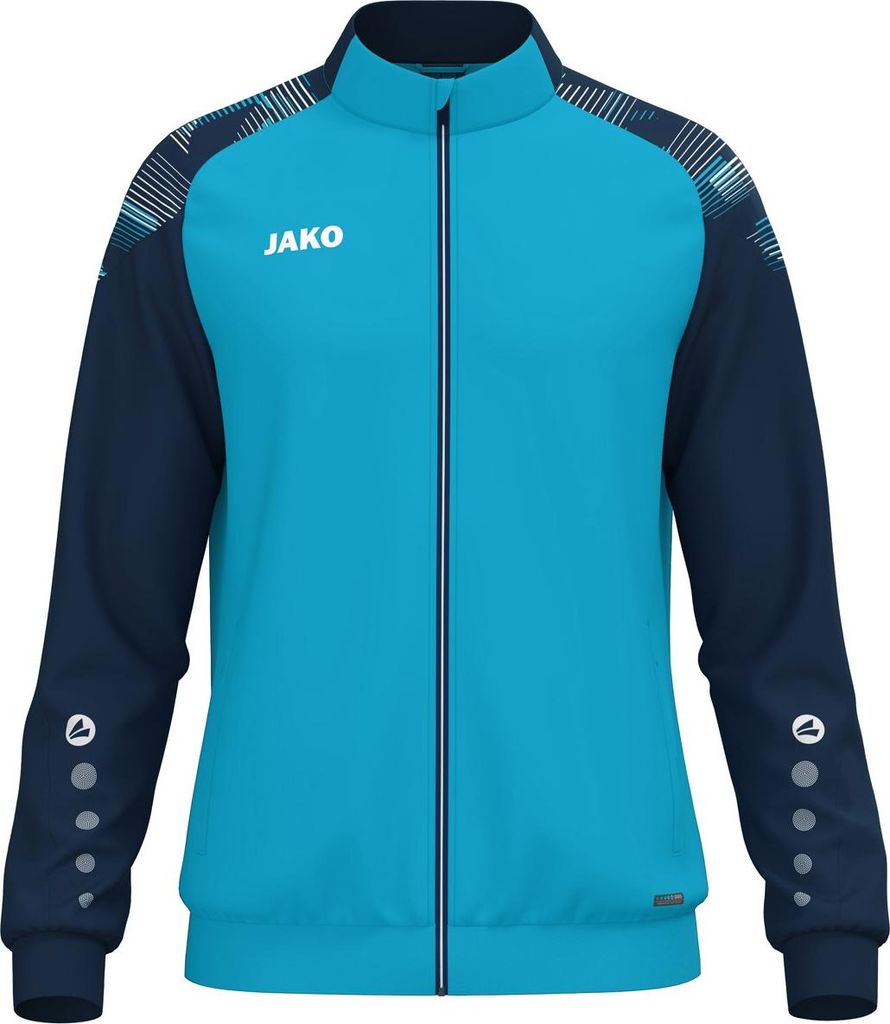 Jako Polyesterjacke Sonic - aqua/marine, Größe:4XL