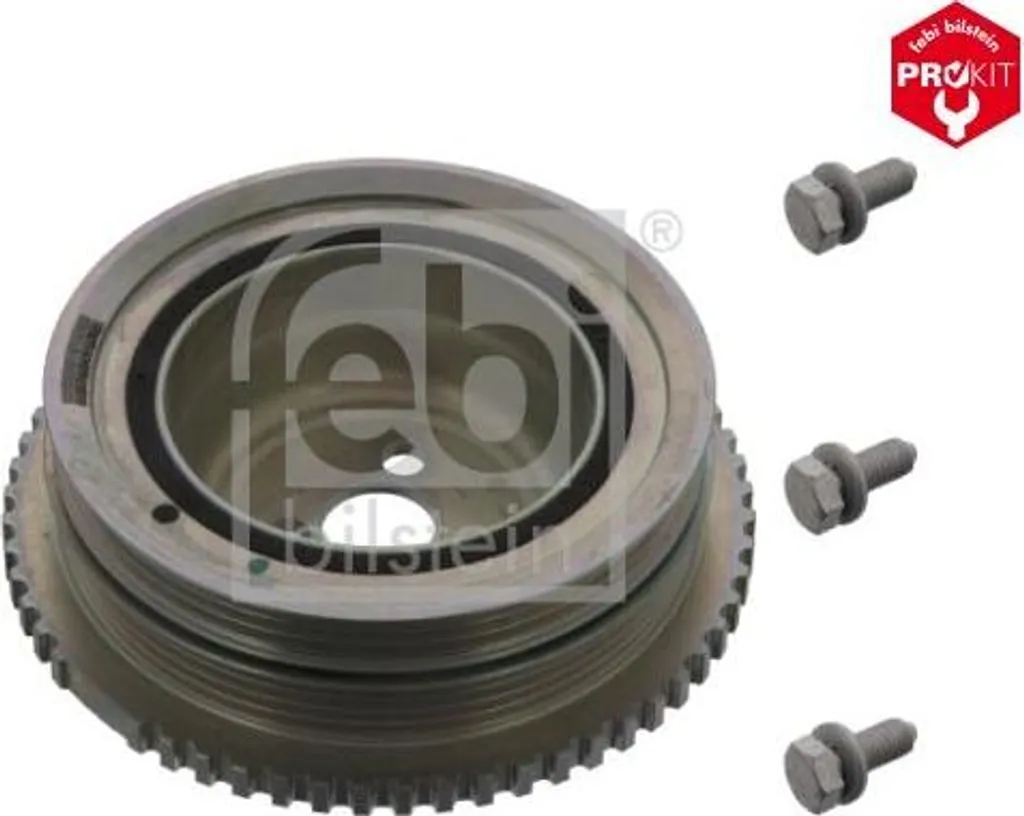 Poulie damper renforcée FEBI 44820 pour moteurs Fiat MultiJet et JTD