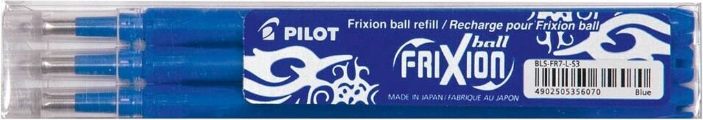 PILOT FriXion palla di ricambio 0,7 mm blu 3 pezzi scatola Immagine del prodotto 