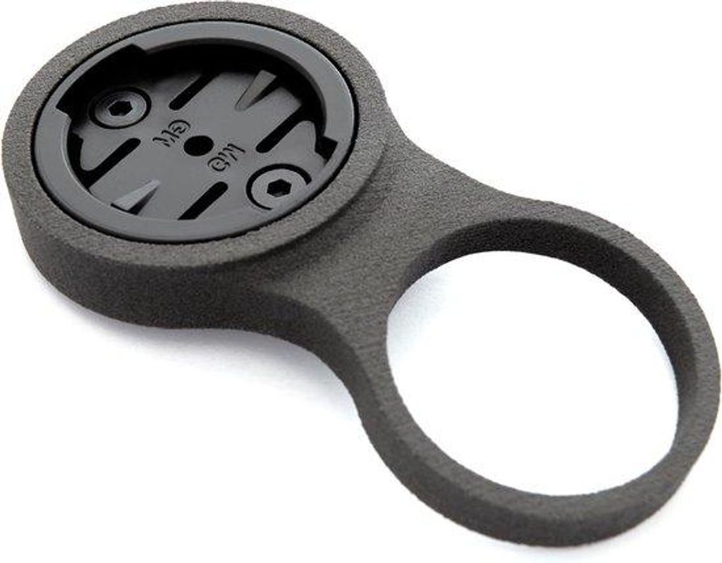 GPS-Fahrradhalterung - Fahrradcomputerhalter - Fahrradnavigation - 3D-gedruckter Nylonhalter - 6 mm Abstandhalter - Schwarz