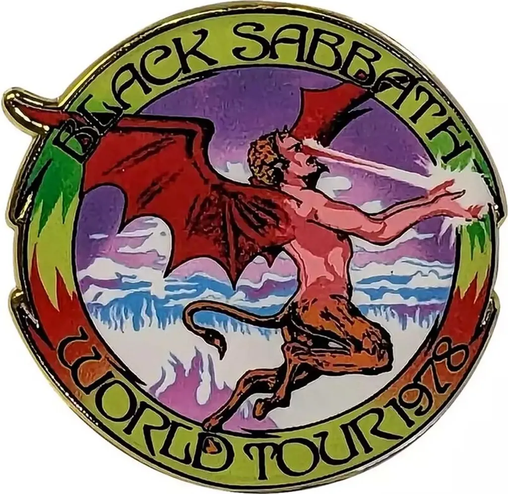 Spilla Collezionismo Black Sabbath 1978 World Tour Metallo RO11915