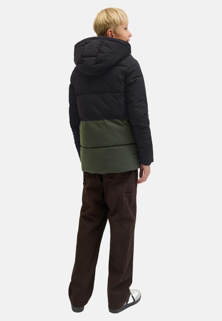Jack & Jones 12278853_1647_1191089_140, Puffer, Uni, Erwachsener, Reißverschluss, Polyester, Grün