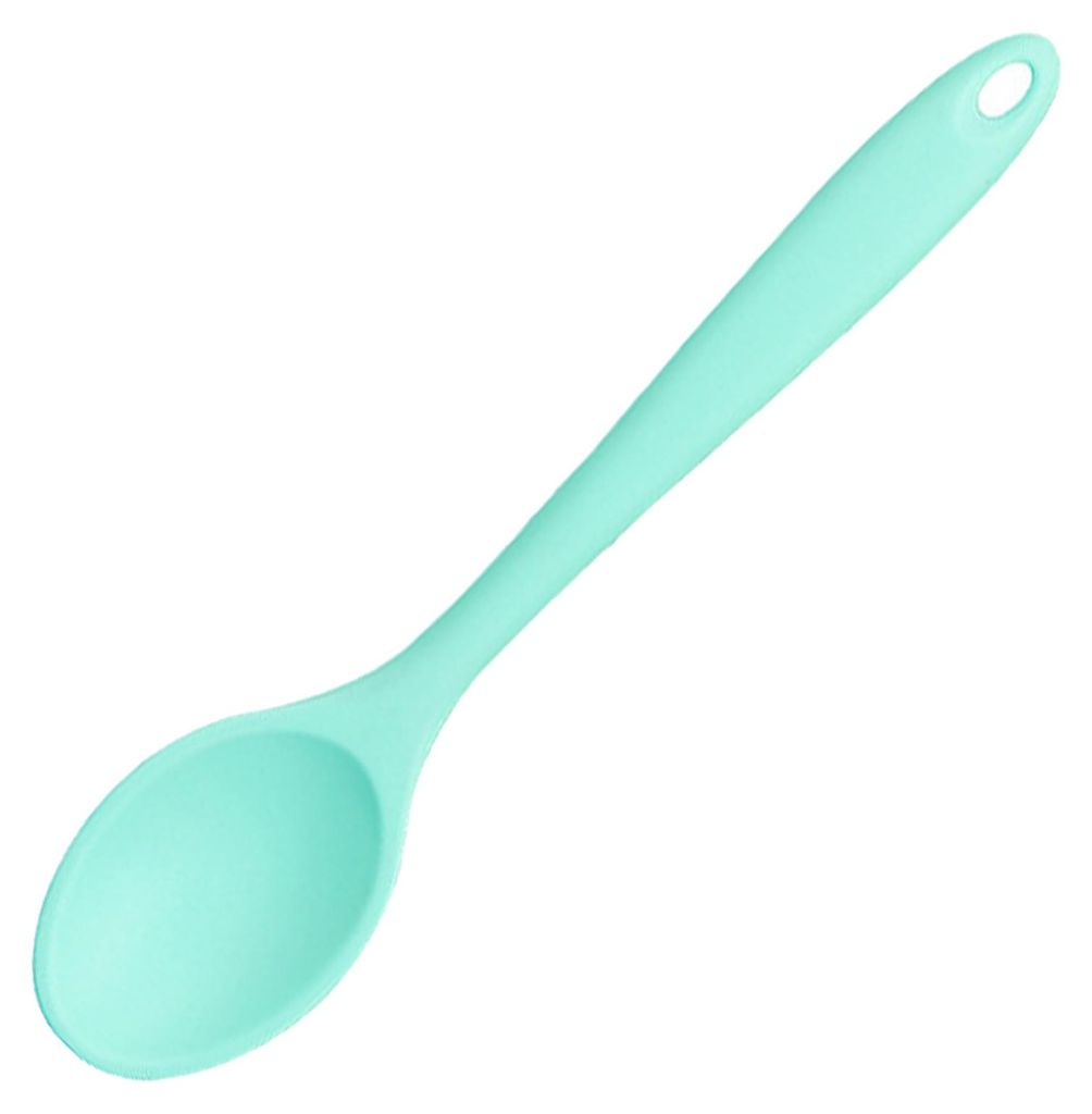 Reislöffel, hitzebeständig, einfarbig, weiches Silikon, antihaftbeschichtet, lebensmittelecht, stabiler, glatter Rand, Suppenlöffel, Küchenhelfer