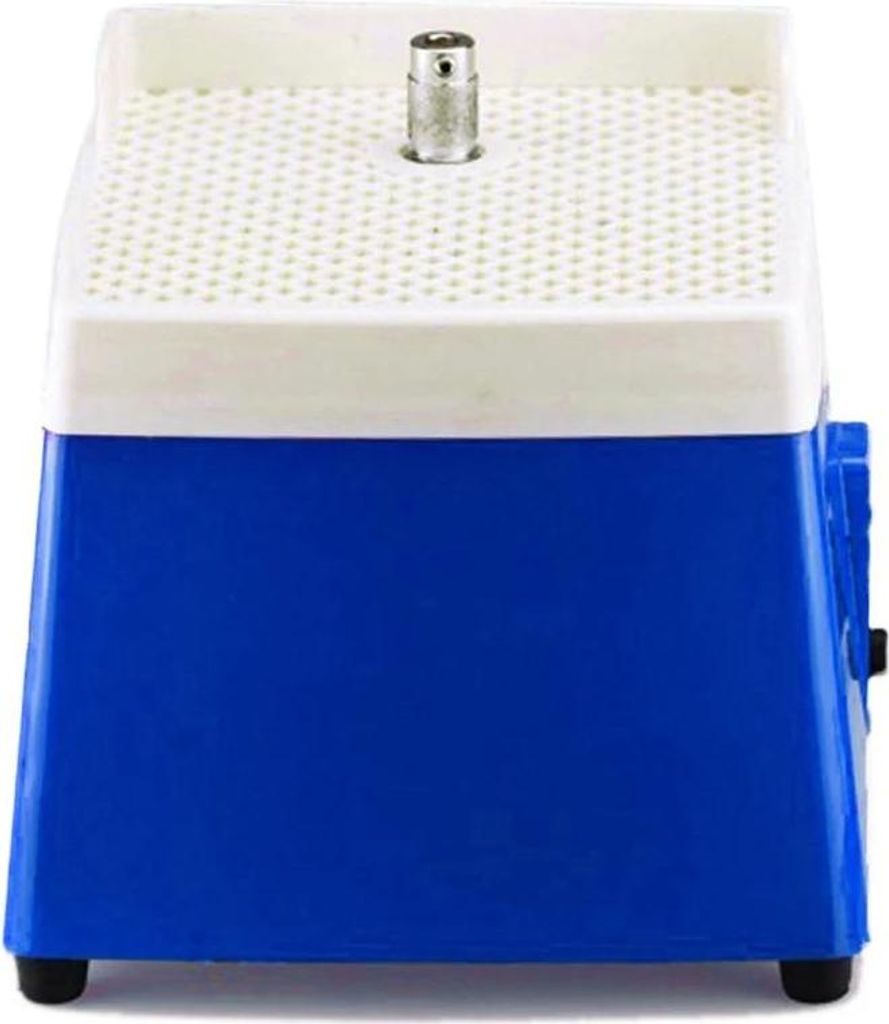Glas-Schleifmaschine - Mini tragbar für Bleiglas/Glaskunst - 220 V EU-Stecker - 65 W - Diamant-Schleifscheibe inkl. - 250×250×250 mm - Blau