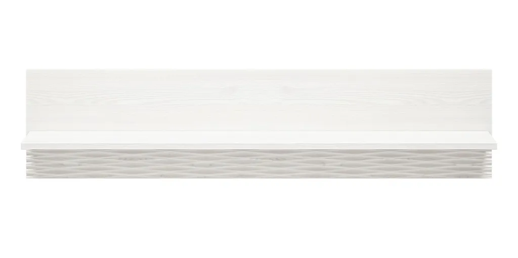 Étagère murale en bois blanc DERIKA - Rangement mural design en pin - 2