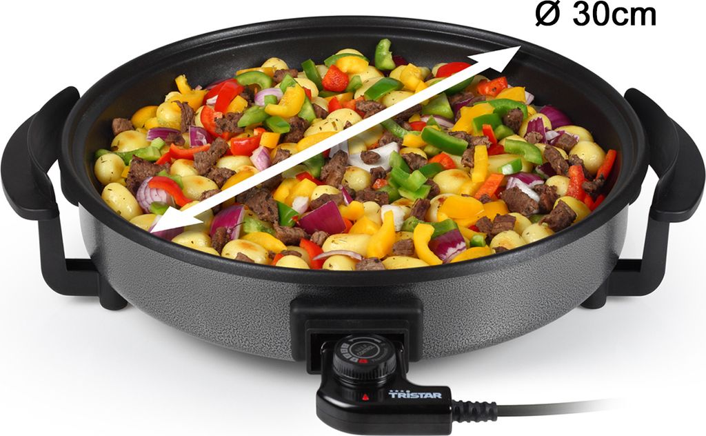 Patelnia wielofunkcyjna Tristar PZ-2963 1500 W 30 cm Zdjęcie produktu 11