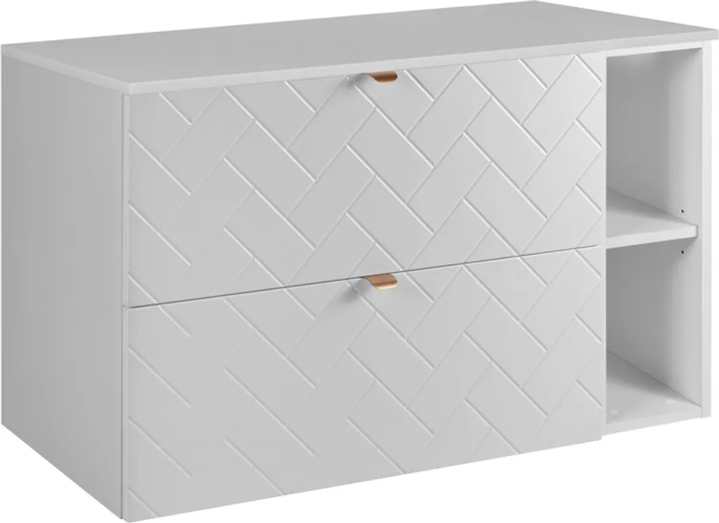 Meuble sous vasque 100 cm blanc pour une salle de bains moderne et rangée