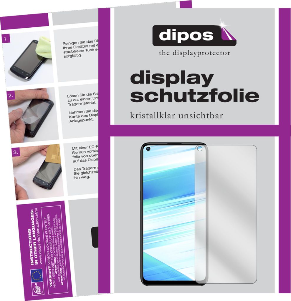 5x Schutzfolie für Samsung Galaxy M40 klar Displayschutzfolie Folie Display Schutz dipos