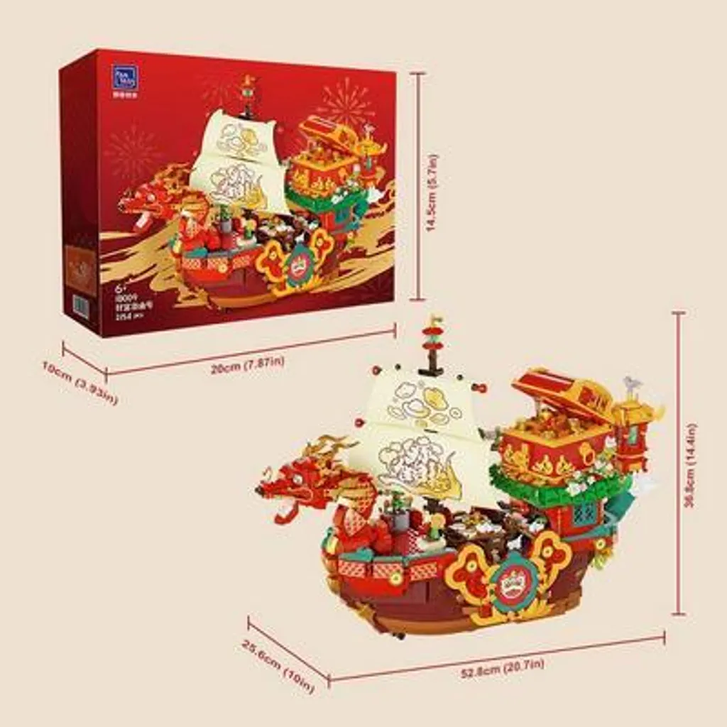 Pantasy Fortune Dragon Ship Kit de Construction 52cm Modèle de Collection - 6