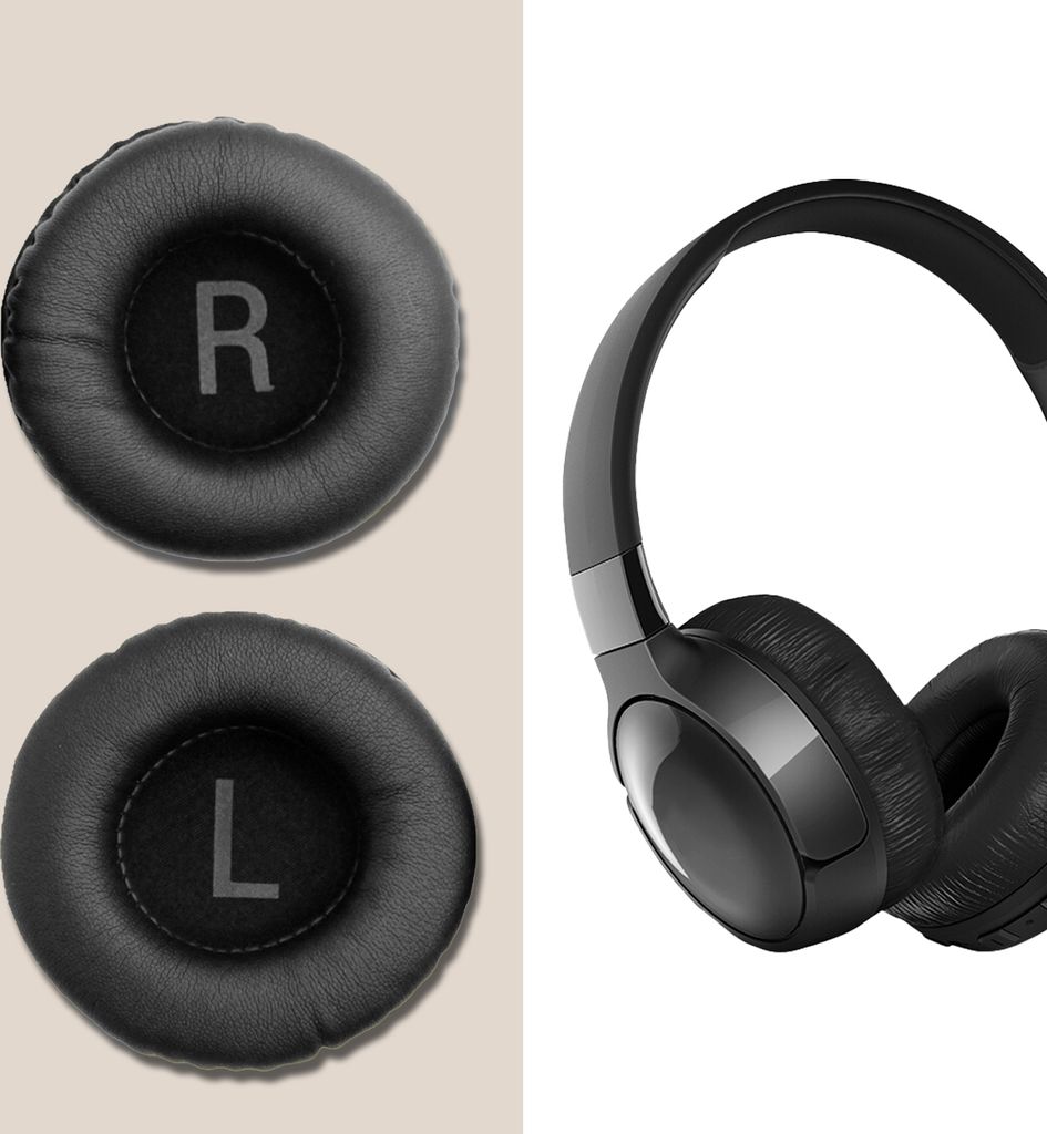 1 Paar Kopfhörerkissen bequemer Geräuschreduktionshopset -Pad -Ersatz für JBL -Tune600 T500BT T450 Headset-Schwarz