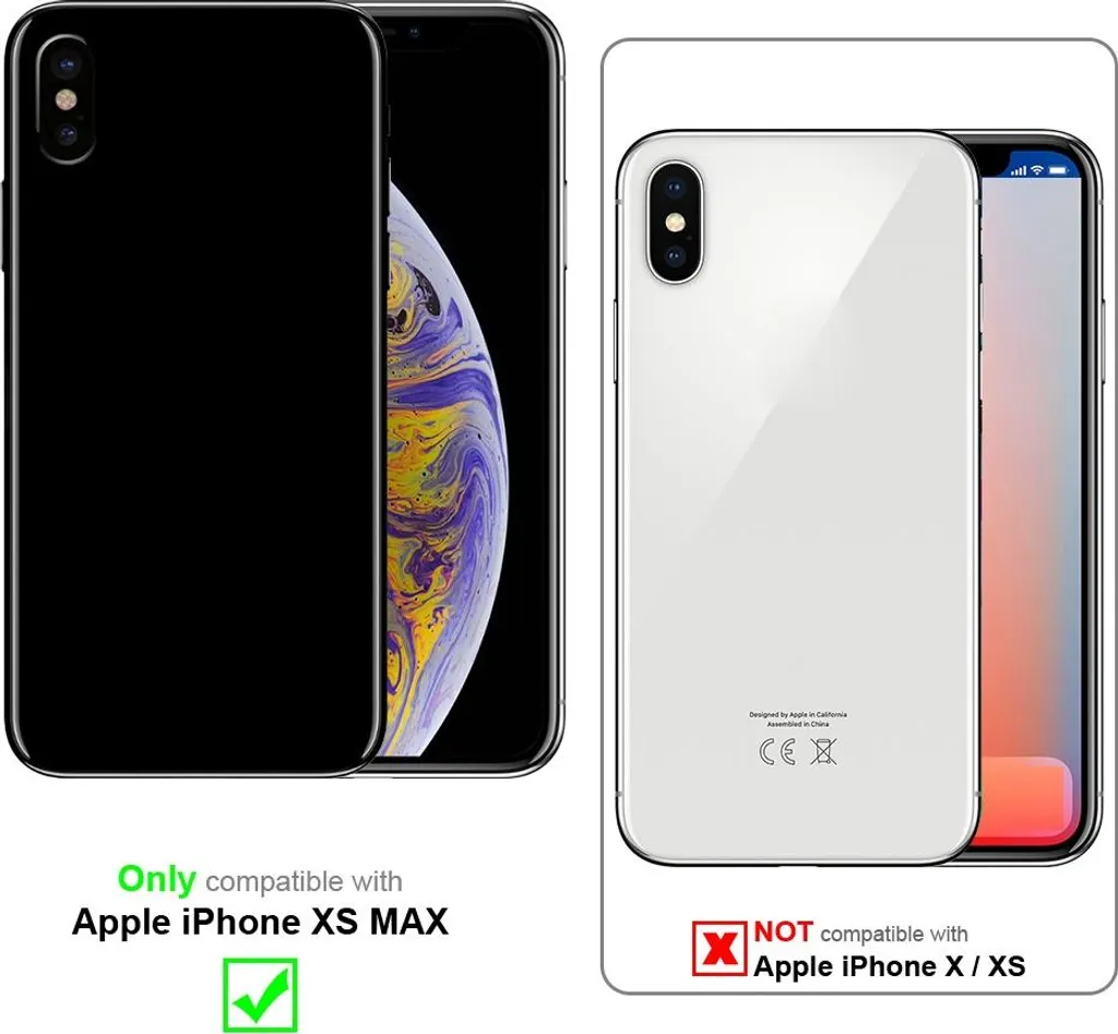 Offerta Custodia iPhone XS MAX Cadorabo Silicone Stand Grigio