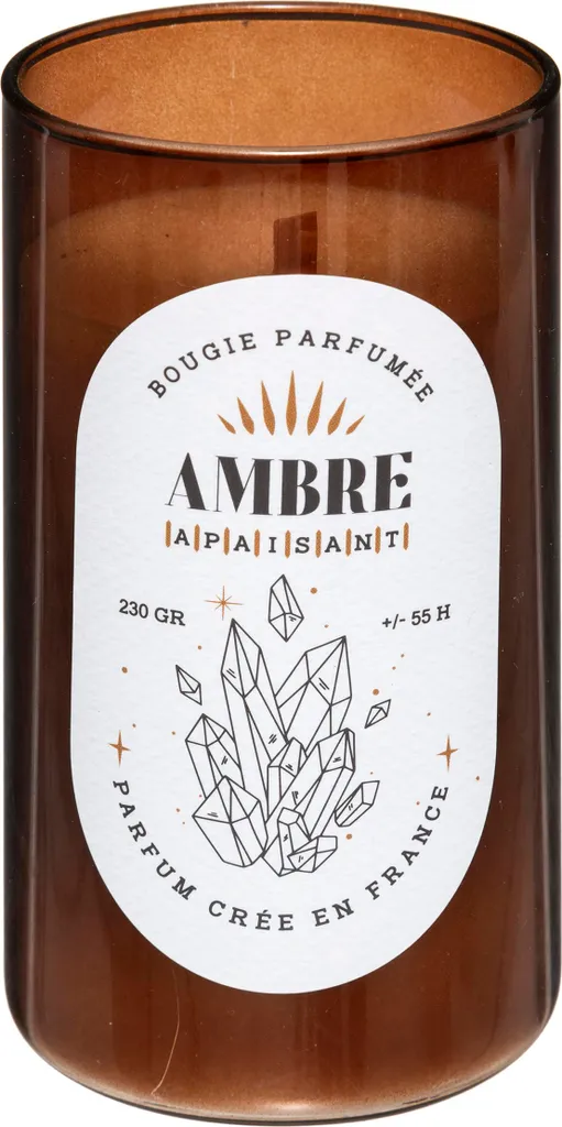 Candela Snow Ambra 230g - Minimal Design e Fragranza Persistente - 2