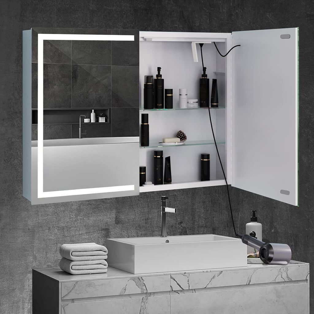 Spiegelschrank Bad mit LED Beleuchtung und | Kaufland.de