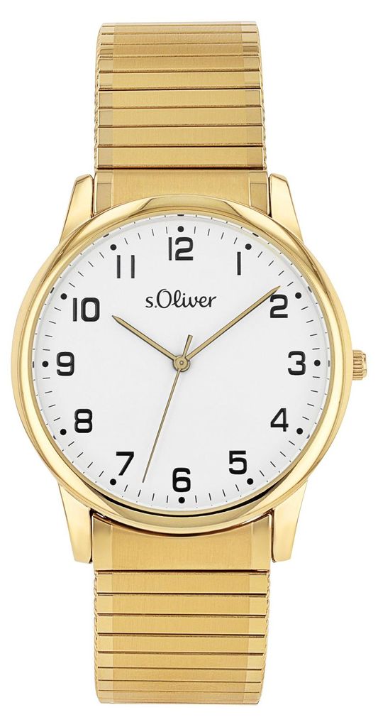 s.Oliver Damen Uhr Armbanduhr Edelstahl gold 2038599 Produktbild 