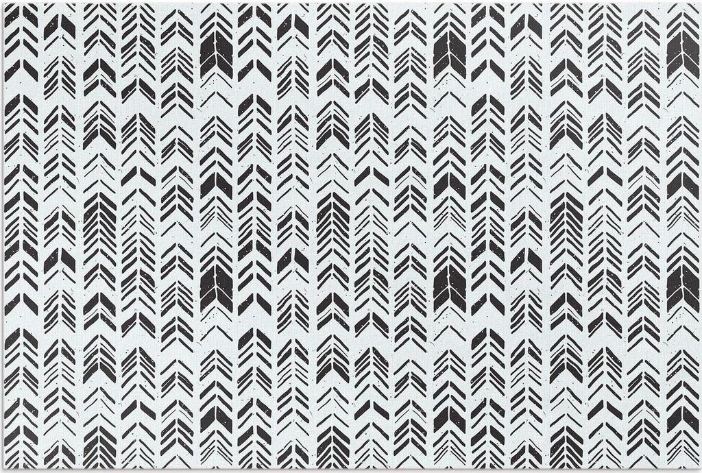 Indisches Boho-Feder- und Pfeildesign – Vinylteppich – 80x120 cm – Outdoor Teppich – Terrasse – Wetterfest – Modern