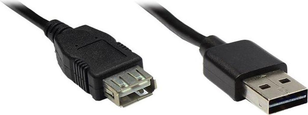 Good Connections USB2.0 Verlängerung A-St.-A-Bu. schw. 2m