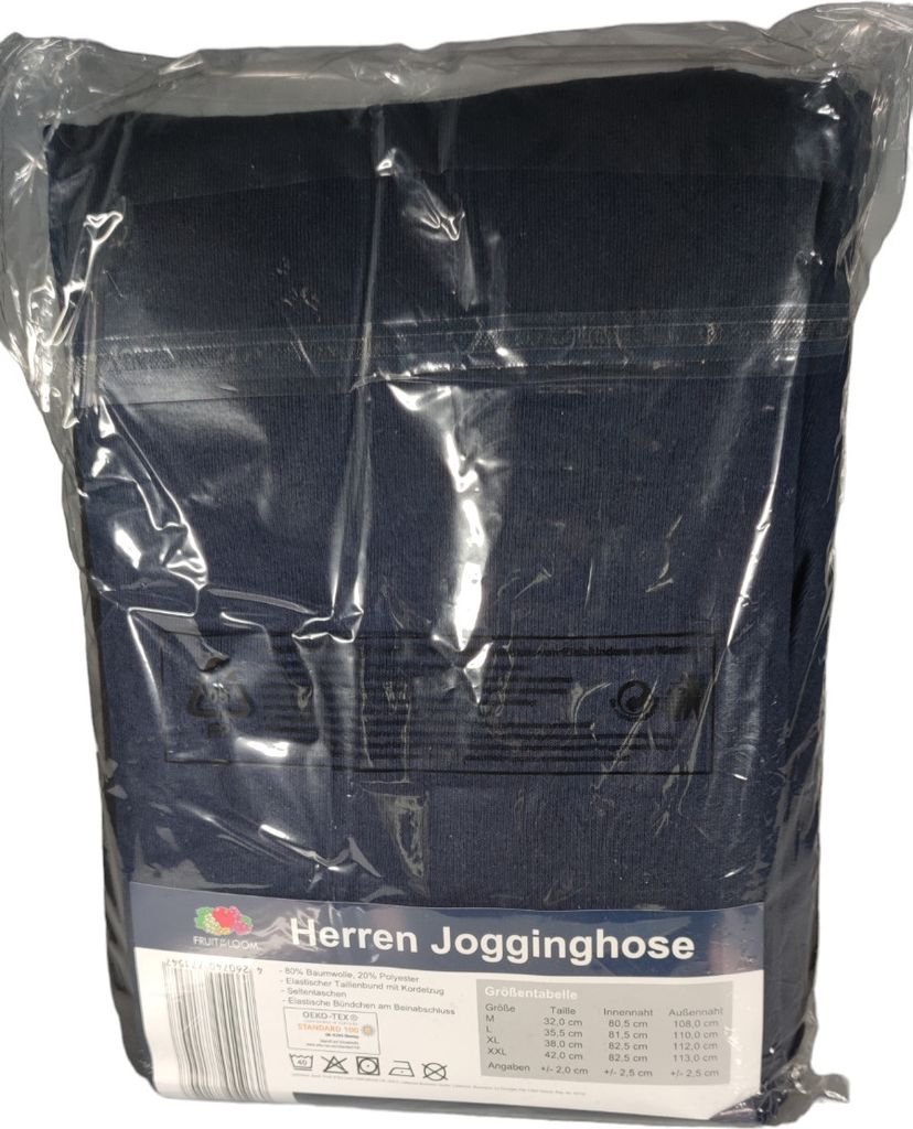 XL Jogginghose schwarz + dunkelblau 2er Pack Produktbild 8