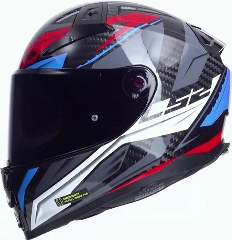 Casque Route LS2 FF811 Vector II Carbon Savage Idéal pour Longs Trajets