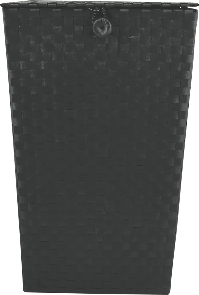 MSV Panier à linge Collecteur de linge XL 60L noir pour buanderie