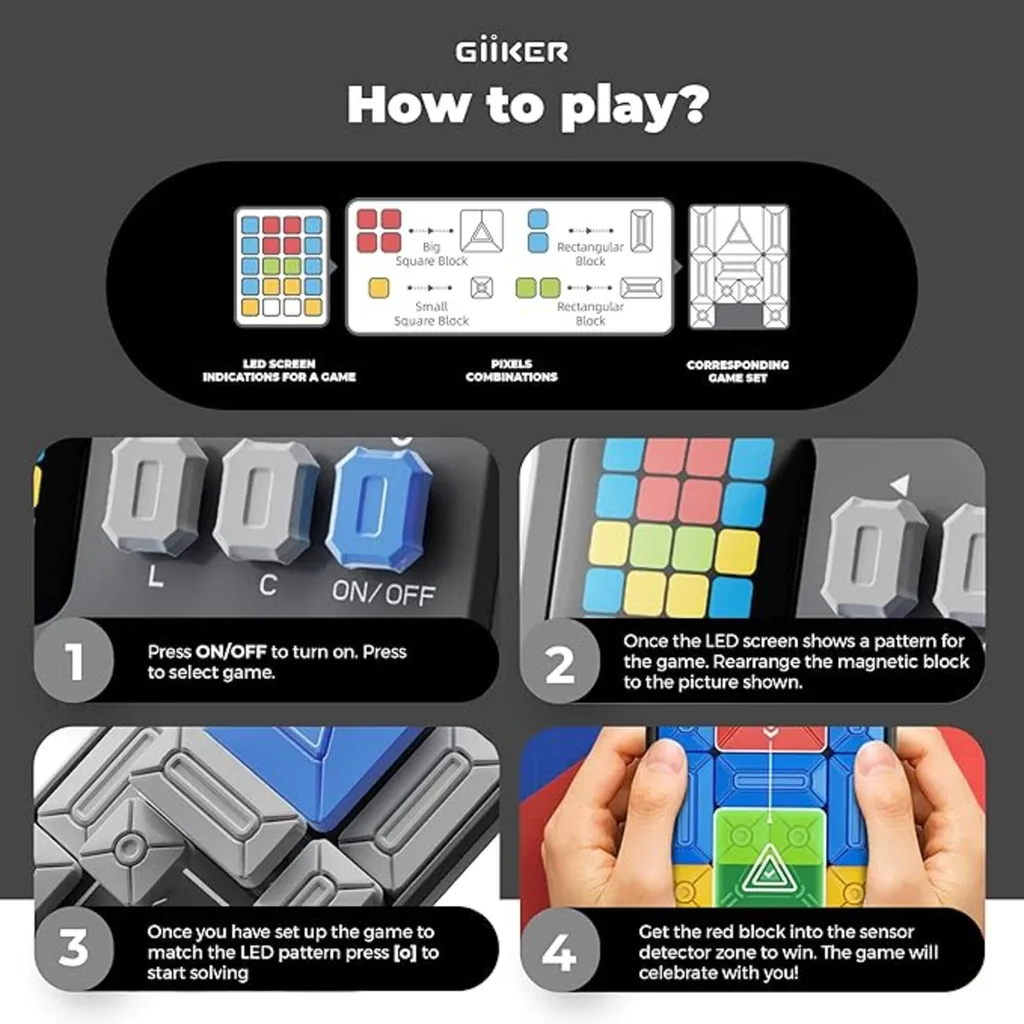 Console de Jeu de Réflexion Électronique et Casse-tête Interactif - 6