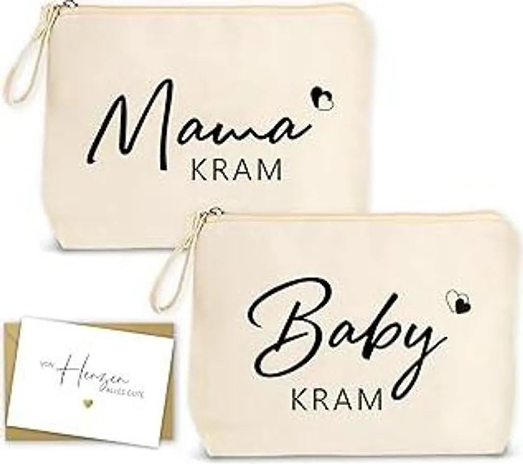 Regalo Futura Mamma: Set 2 Borse Maternità con Biglietto e Busta