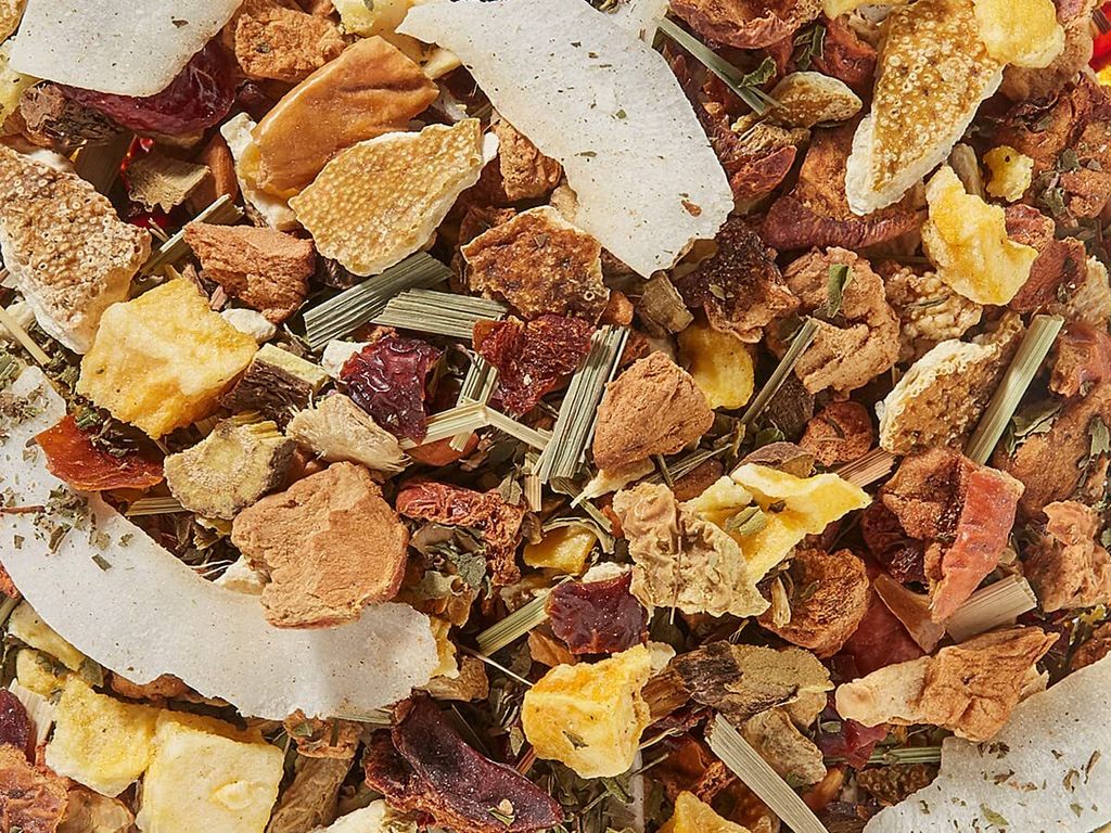 1 kg Früchteteemischung k.b.A. Fruchtige Tonkabohne Orangen-Tonka-Note DE-ÖKO-006 VO2018/848 aromatisiert