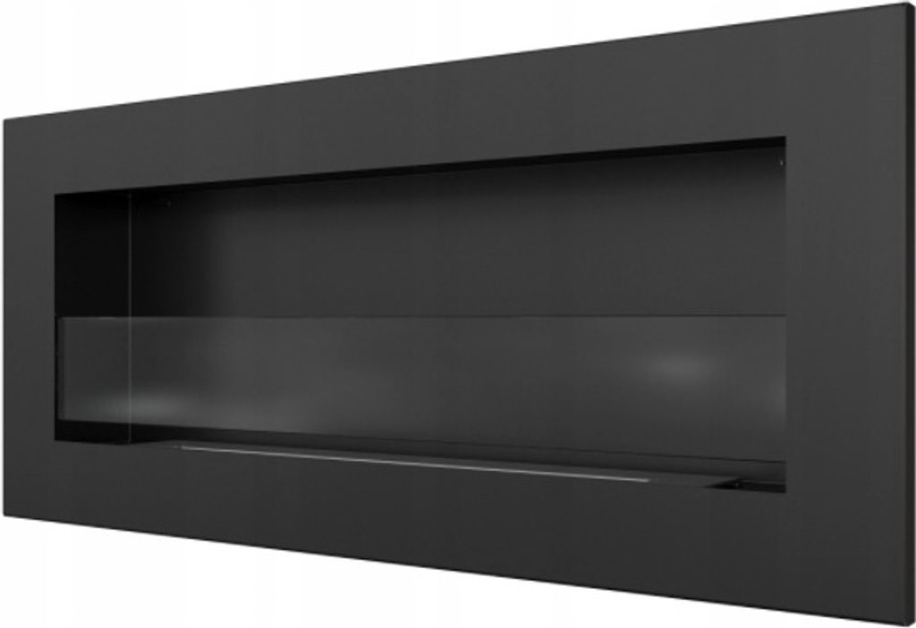 Wandkamin Bioethanol DELTA2 SLIM mit Verglasung set Produktbild 4