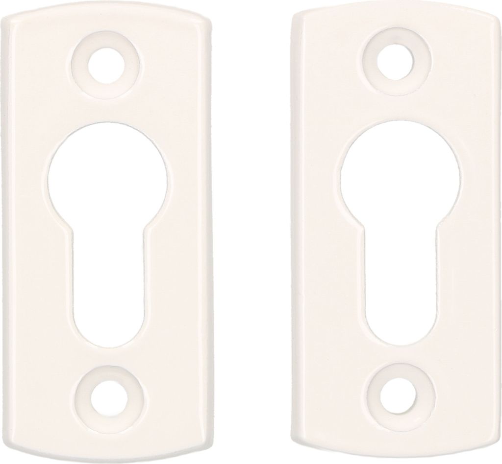KOTARBAU Satz 2 Schilder 70x32x9mm Weiß für Profilzylinder für Tore und Pforten