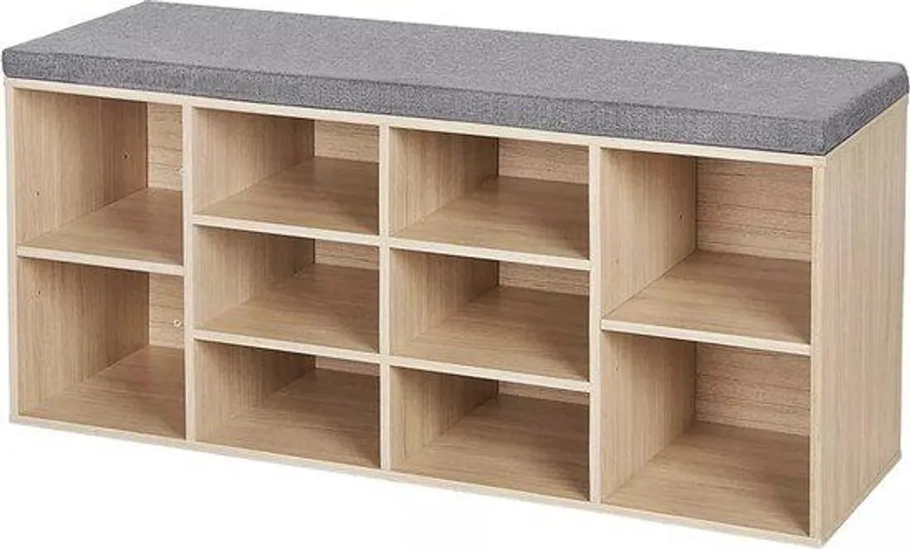 Banc extérieur gain de place 104cm - Solution de rangement et assise luxe