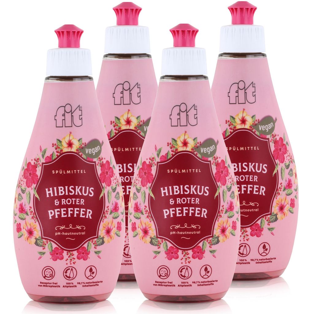 fit Spülmittel Hibiskus & roter Pfeffer 400ml - Produktbild 