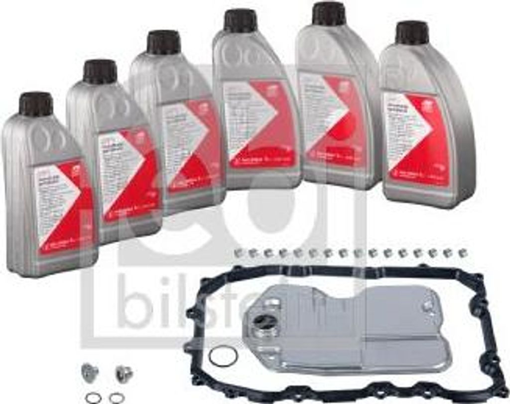 FEBI BILSTEIN 171776 Teilesatz, Ölwechsel Automatikgetriebe OE 09D325435 kompatibel mit Q7, Cayenne, Touareg